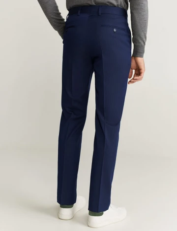 Pantaloni Mango, bleumarin, 38 Albastru