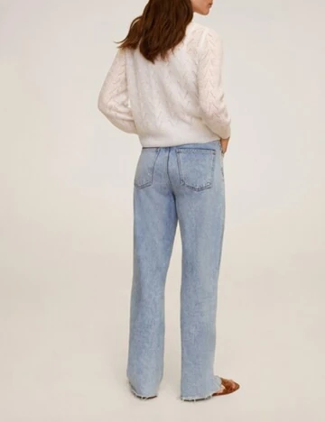 Cardigan Mango, alb, M