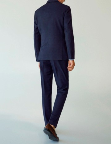 Pantaloni Mango, bleumarin, 38