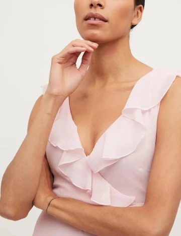 Rochie lunga Vila, roz, 36