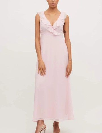 Rochie lunga Vila, roz, 36