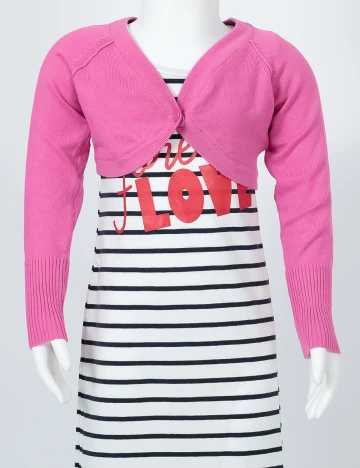 Bluza Zara, roz bonbon, 2-3 ANI Roz