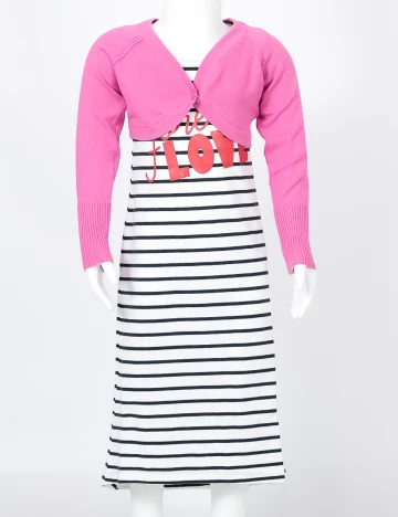 Bluza Zara, roz bonbon, 2-3 ANI Roz