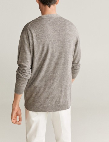 Cardigan Mango, gri, S