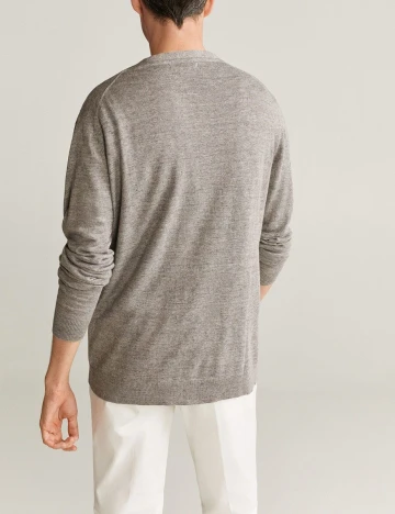 Cardigan Mango, gri, S