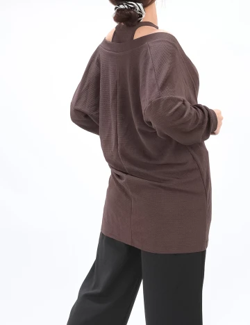 Set top si bluza SHEIN, maro, XS Maro