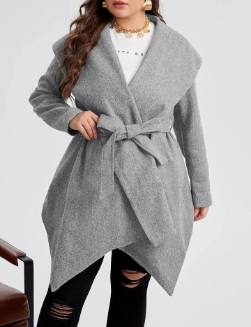 Palton SHEIN CURVE, gri, 2XL