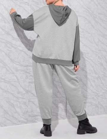 Trening SHEIN CURVE, gri, 4XL
