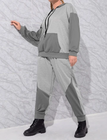 Trening SHEIN CURVE, gri, 4XL