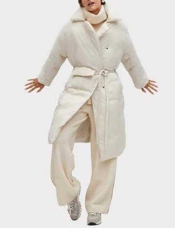 Geaca Mango, crem, L