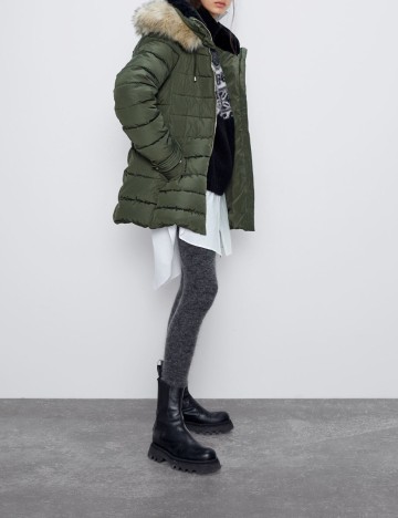 Geaca Zara, verde, M