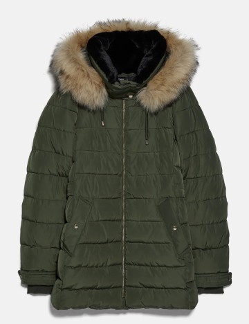 Geaca Zara, verde, M