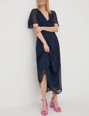 Rochie lunga Vila, bleumarin, 40