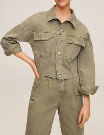 Jacheta Mango, verde, S