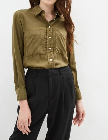 Camasa Mango, verde, XS