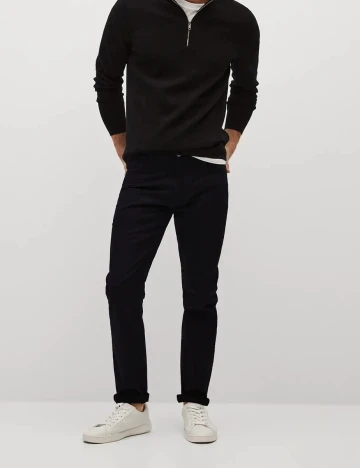 Pantaloni Mango, negru, 38 Negru