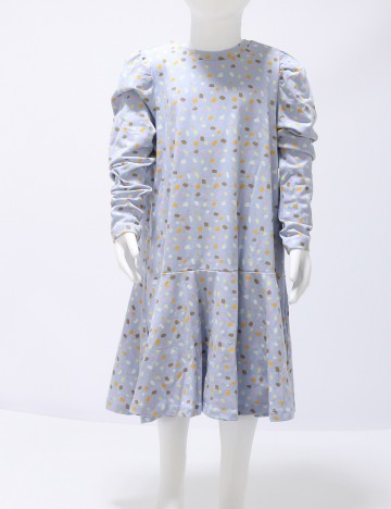 Rochie Little Pieces, bleu, 7-8 ANI