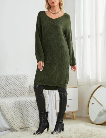 Rochie scurta SHEIN, verde, S Verde