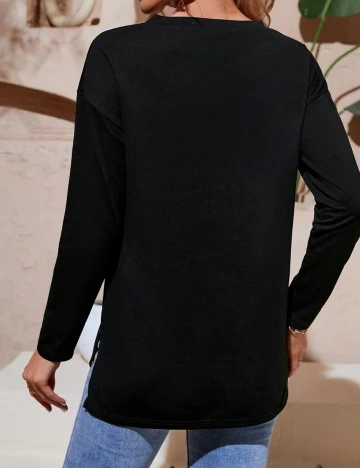 Bluza SHEIN, negru, S Negru