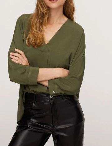 Bluza Mango, verde, XS Verde