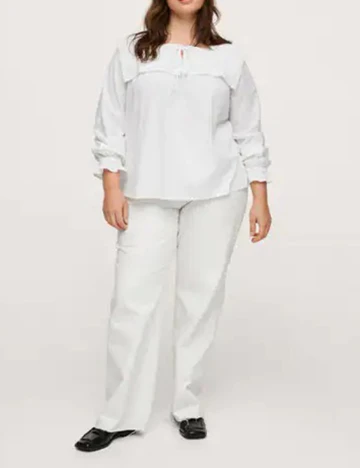 Bluza Mango Violeta, alb, 1 XL Alb