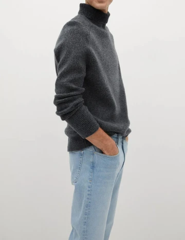 Bluza Mango, gri, L Gri