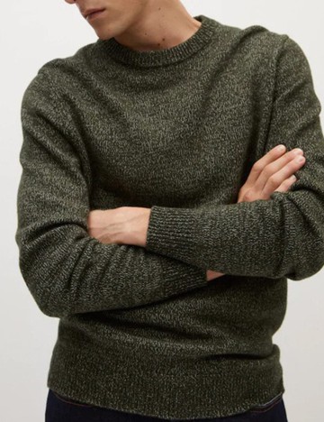 Pulover Mango, verde, XXL