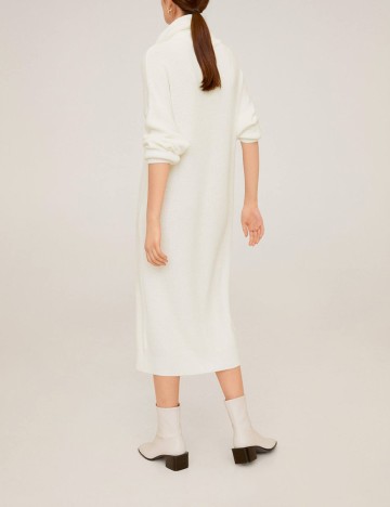 Rochie medie Mango, ecru, XS-S