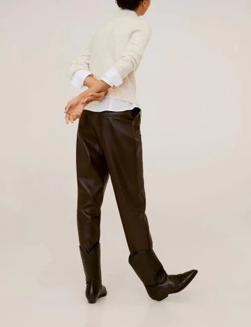 Pulover Mango, crem, M Crem