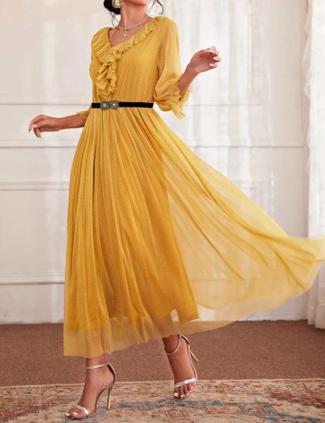 Rochie lunga SHEIN, galben, M
