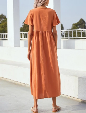 Rochie medie SHEIN, maro, S Maro