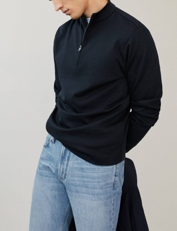 Bluza Mango, bleumarin, L