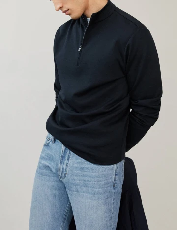 Bluza Mango, bleumarin, L