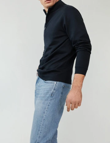 Bluza Mango, bleumarin, L