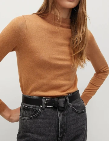 Bluza Mango, maro, L