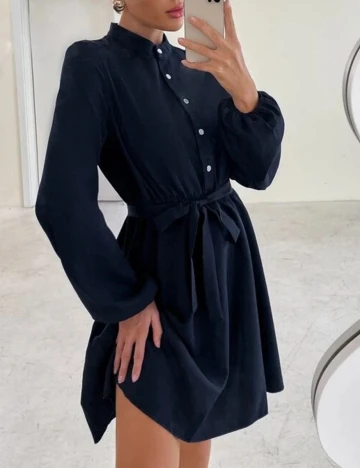 Rochie scurta SHEIN, bleumarin, S Albastru