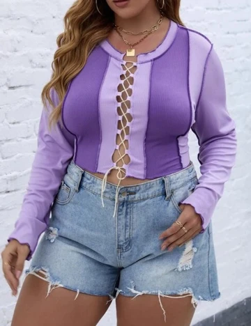 Top SHEIN CURVE, mov, 1 XL Mov