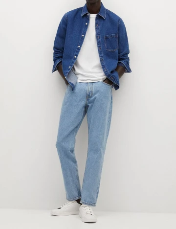 Camasa Mango, albastru, M