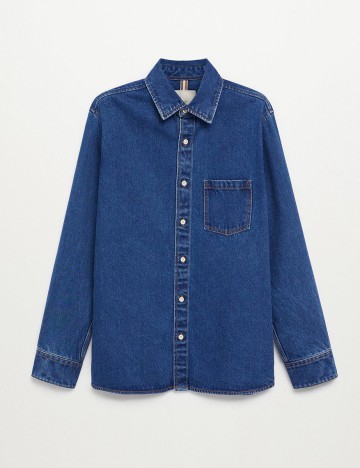 Camasa Mango, albastru, M