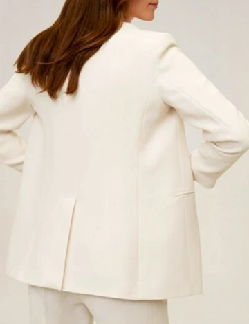 Blazer Mango, crem, S