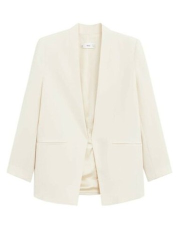 Blazer Mango, crem, S