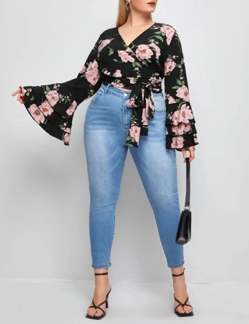 Bluza SHEIN CURVE, negru, 2XL