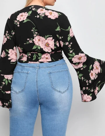 Bluza SHEIN CURVE, negru, 2XL