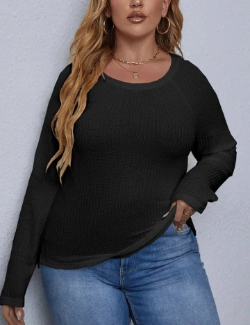 Bluza SHEIN CURVE, negru, 2XL