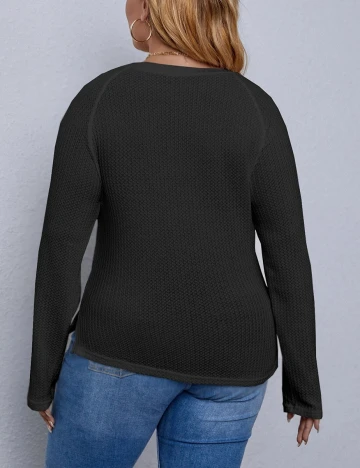 Bluza SHEIN CURVE, negru, 2XL