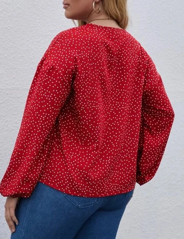 Bluza SHEIN CURVE, rosu, 2XL Rosu