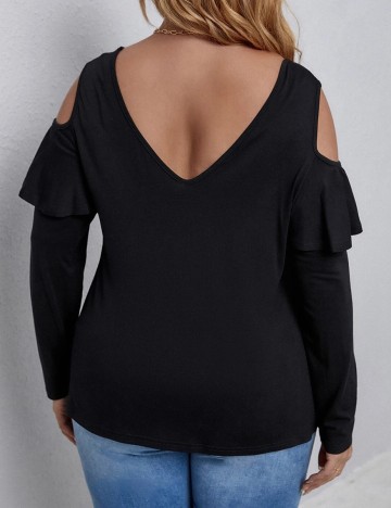 Bluza SHEIN Curve, negru, 4XL