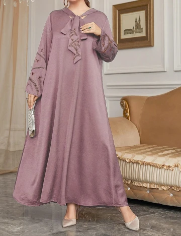 Rochie lunga SHEIN CURVE, roz, 2XL