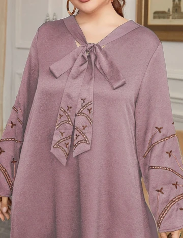Rochie lunga SHEIN CURVE, roz, 2XL