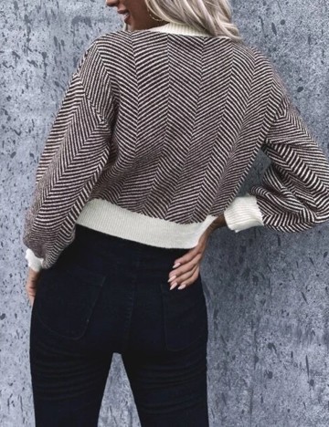 Cardigan SHEIN, maro, S